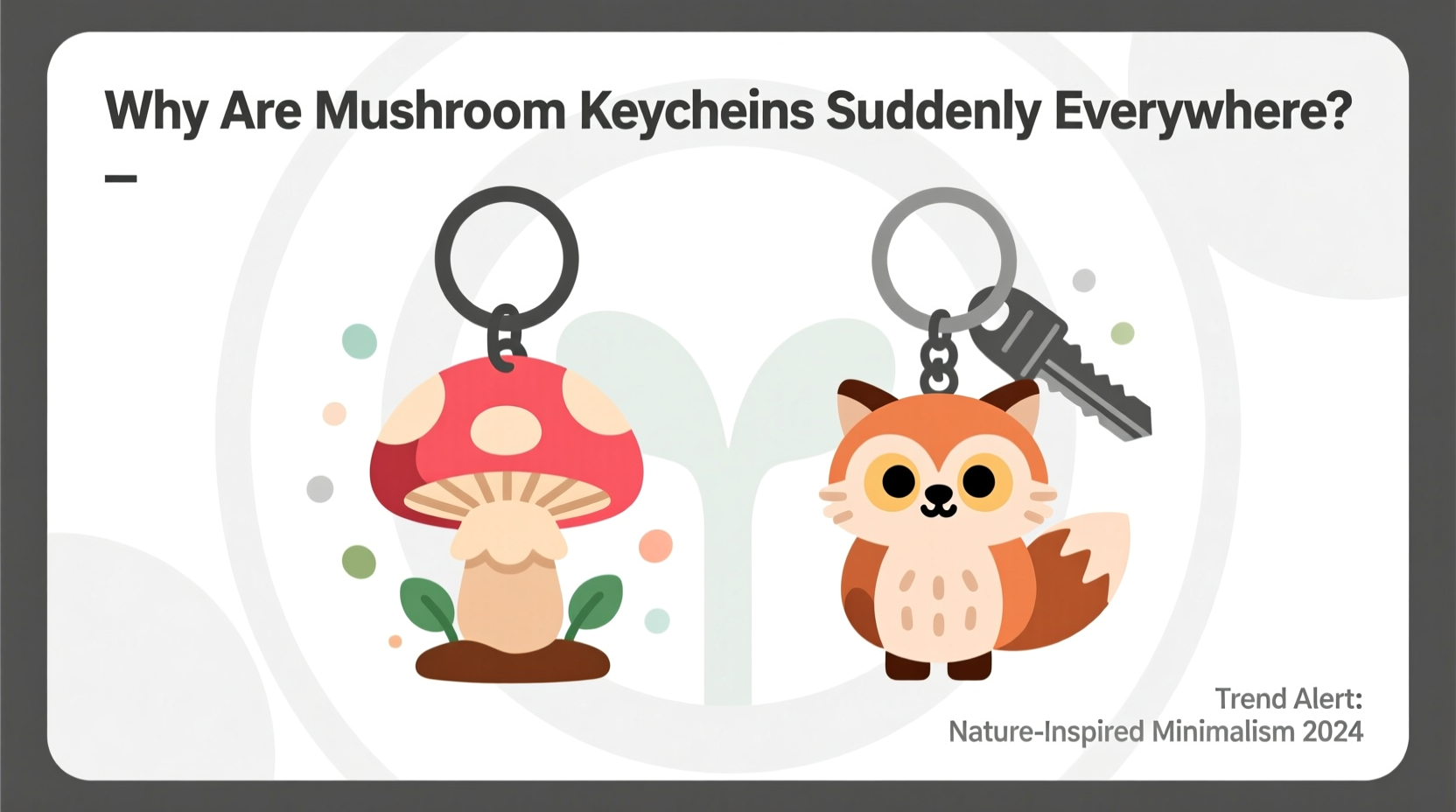 mushroom keychain vs animal keychain why are mushroom keychains suddenly everywhere