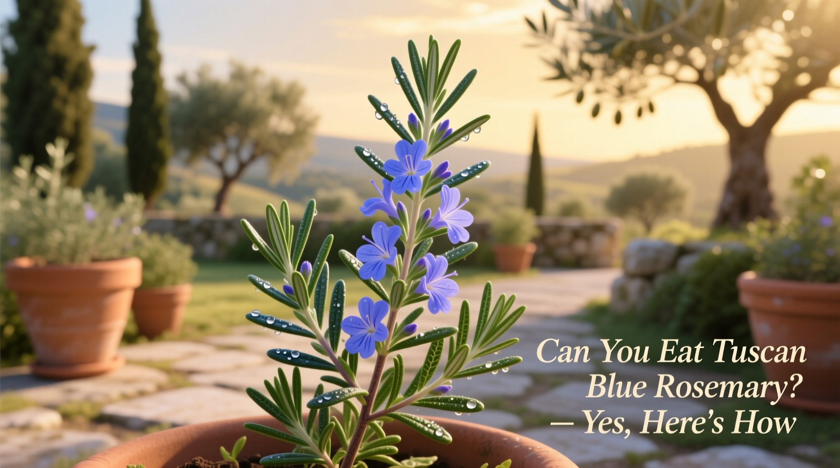Can You Eat Tuscan Blue Rosemary? Yes, Here's How