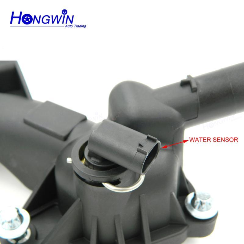 Alloggiamento Termostato 25192985 55562048 Per Opel Astra J, Corsa D/E, Adam, Meriva B – Compatibile Chevrolet Cruze, In ABS