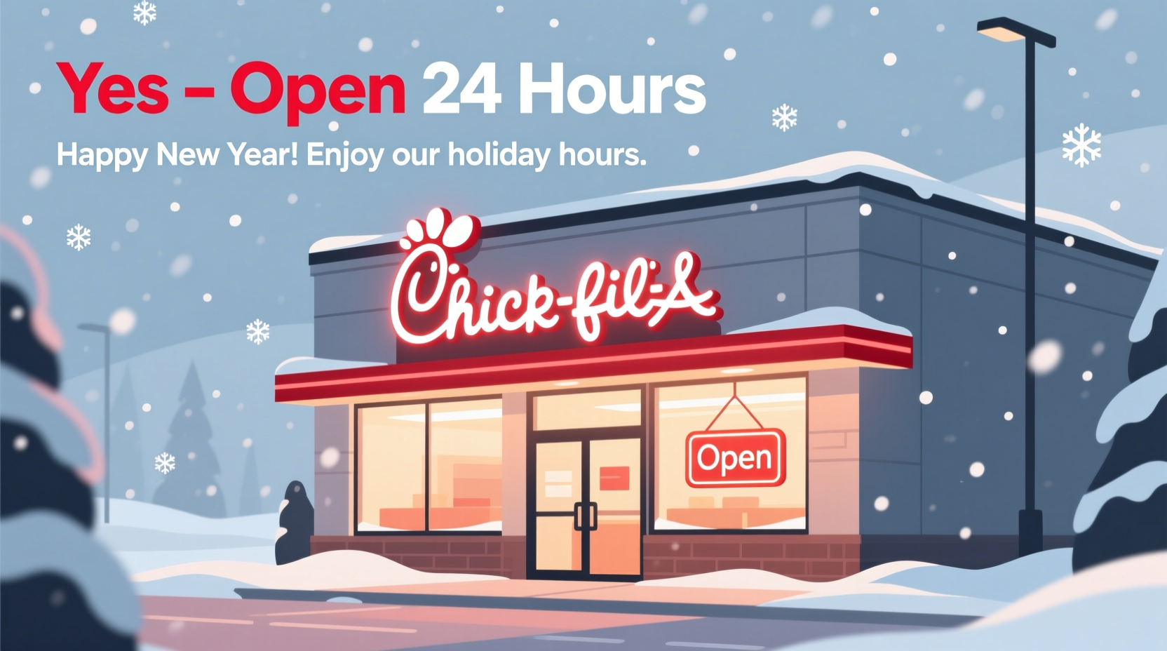 is chick fil a open on new year day
