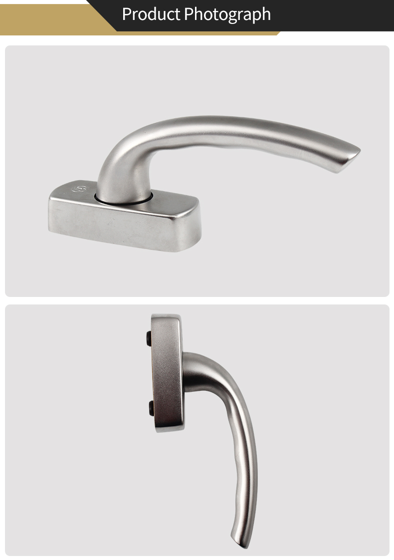 SS-04 Anti-theft aluminium Window Handle Modern European style Window Handles