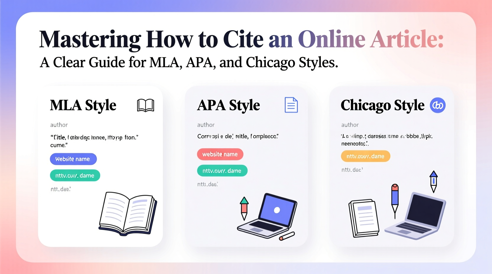 mastering how to cite an online article a clear guide for mla apa and chicago styles