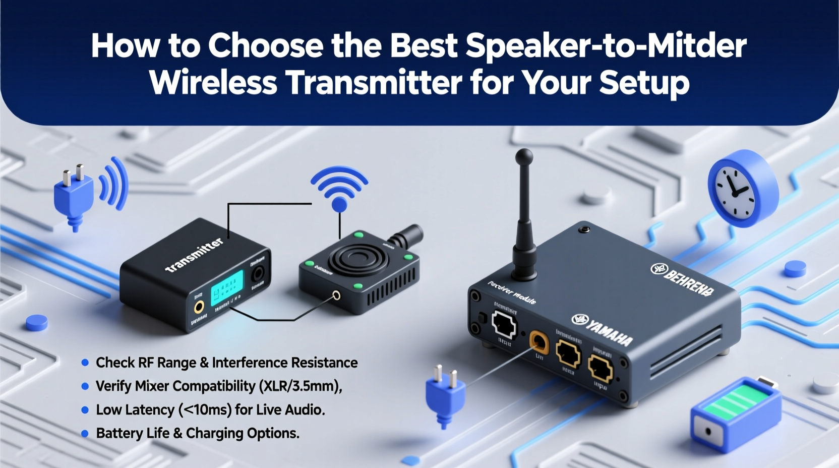 speaker to mixer wireless transmitter