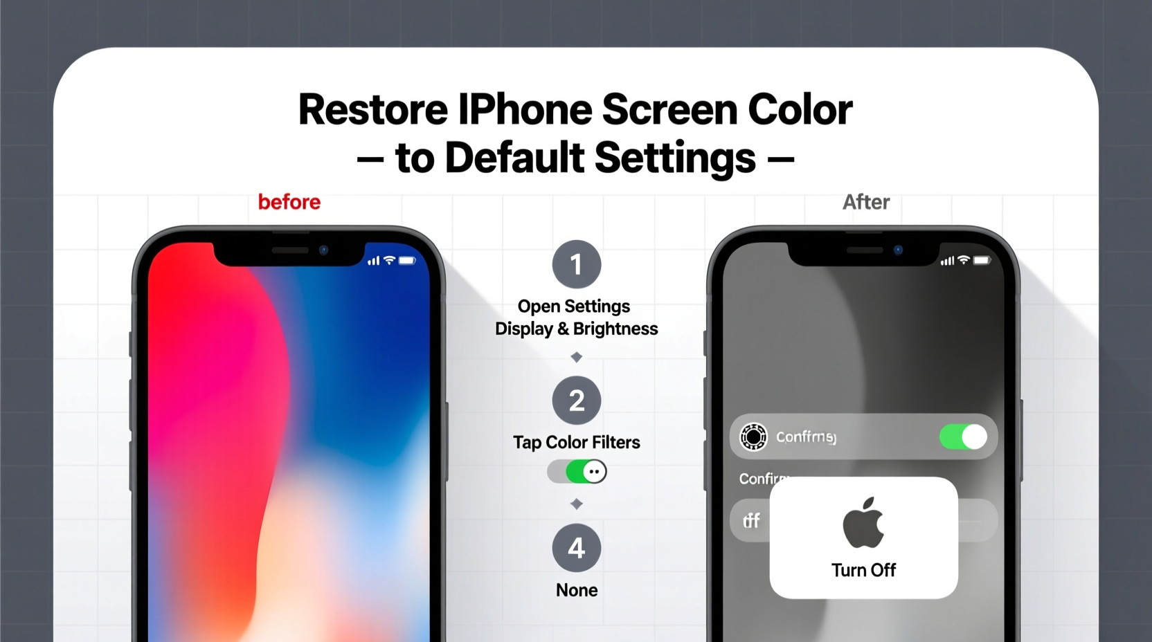 effective ways to restore your iphone screen color to default settings