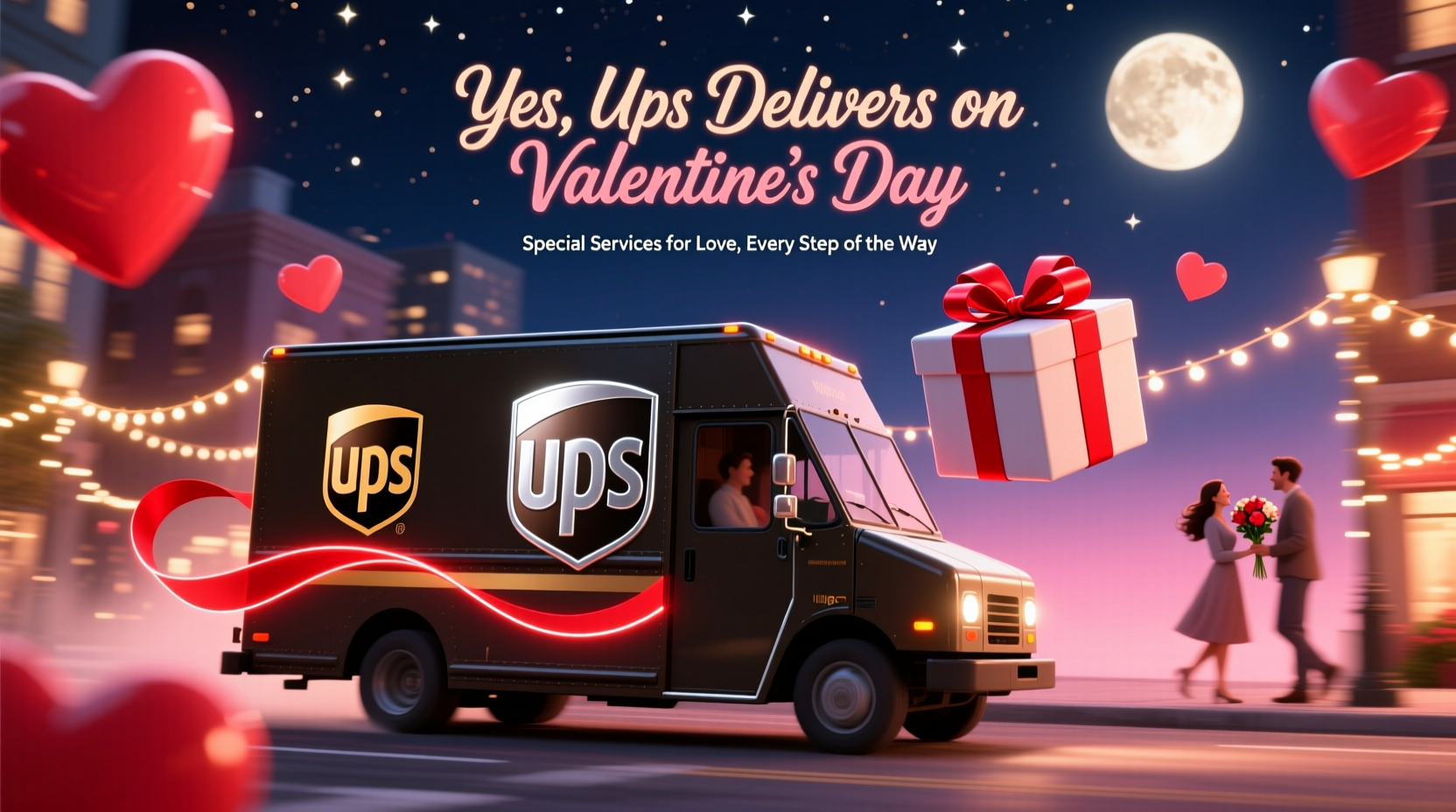 does ups deliver on valentines day