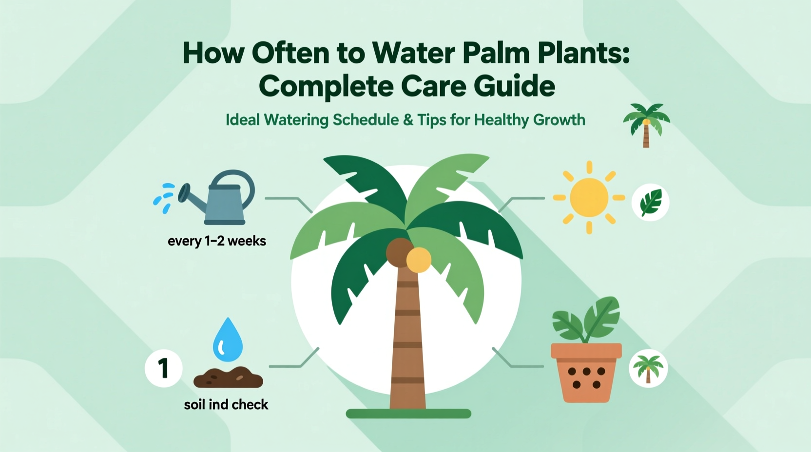 how often to water palm plants