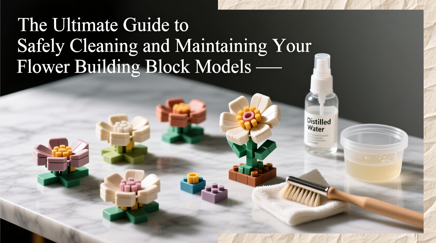 the ultimate guide to safely cleaning and maintaining your flower building block models