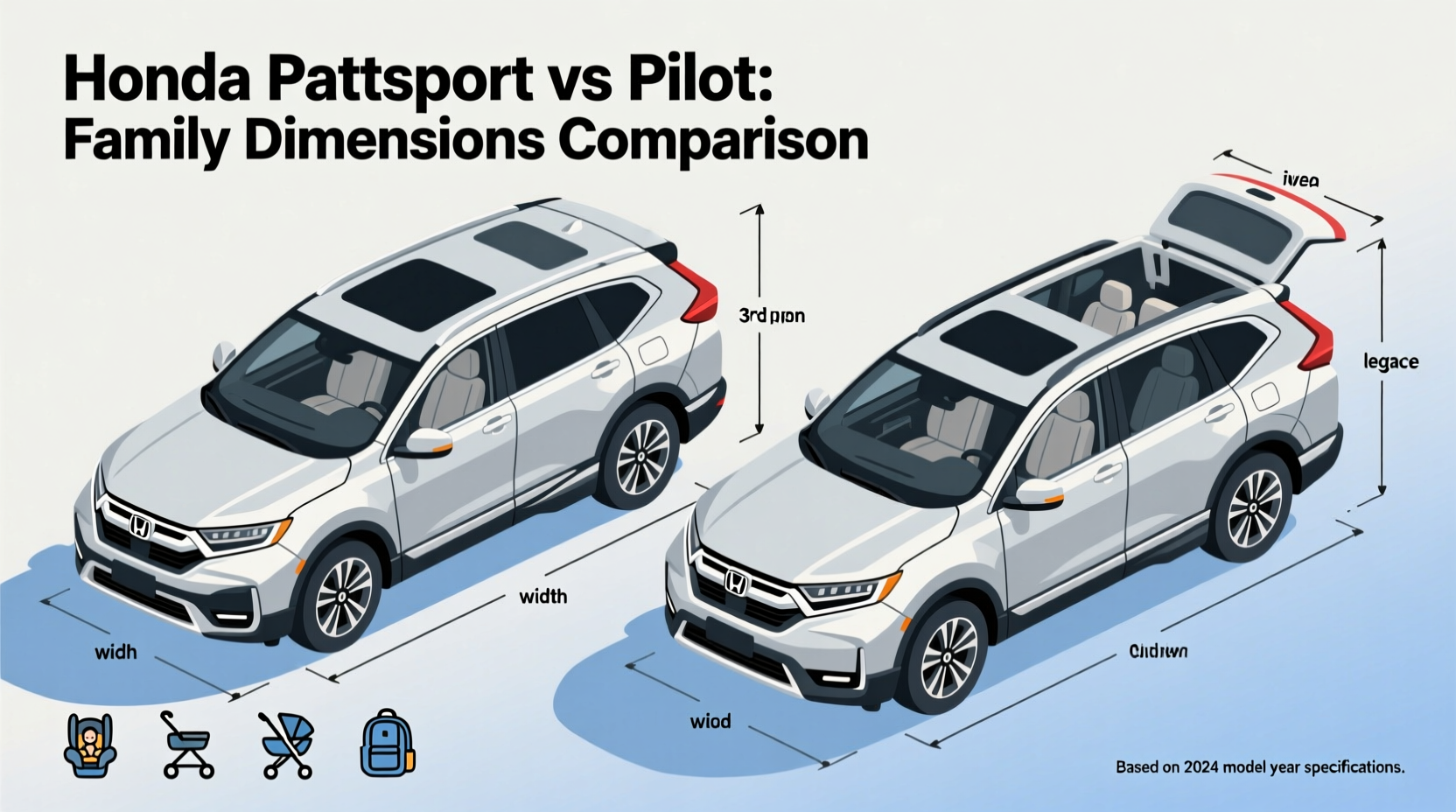 honda passport vs pilot which suv has the better dimensions for my family