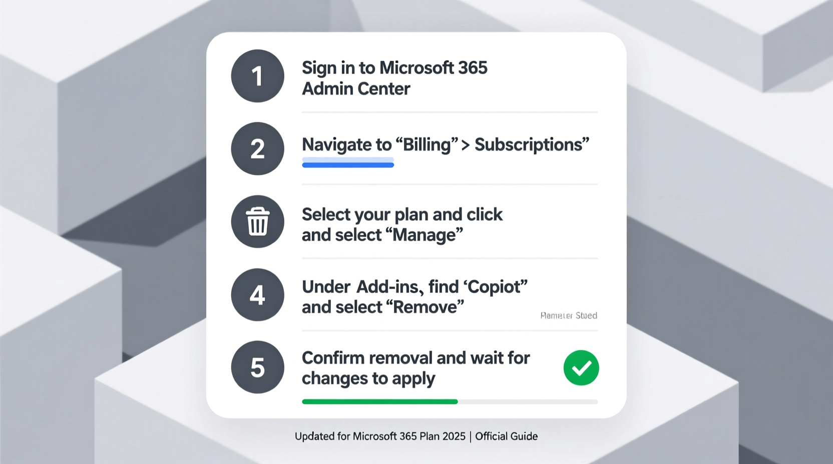 Quick Guide: Remove Copilot from Microsoft 365 Plan in 2025