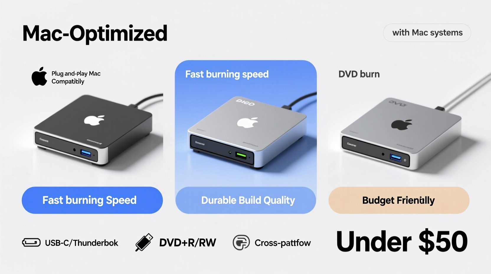 affordable and reliable dvd burners for mac with easy mac compatibility