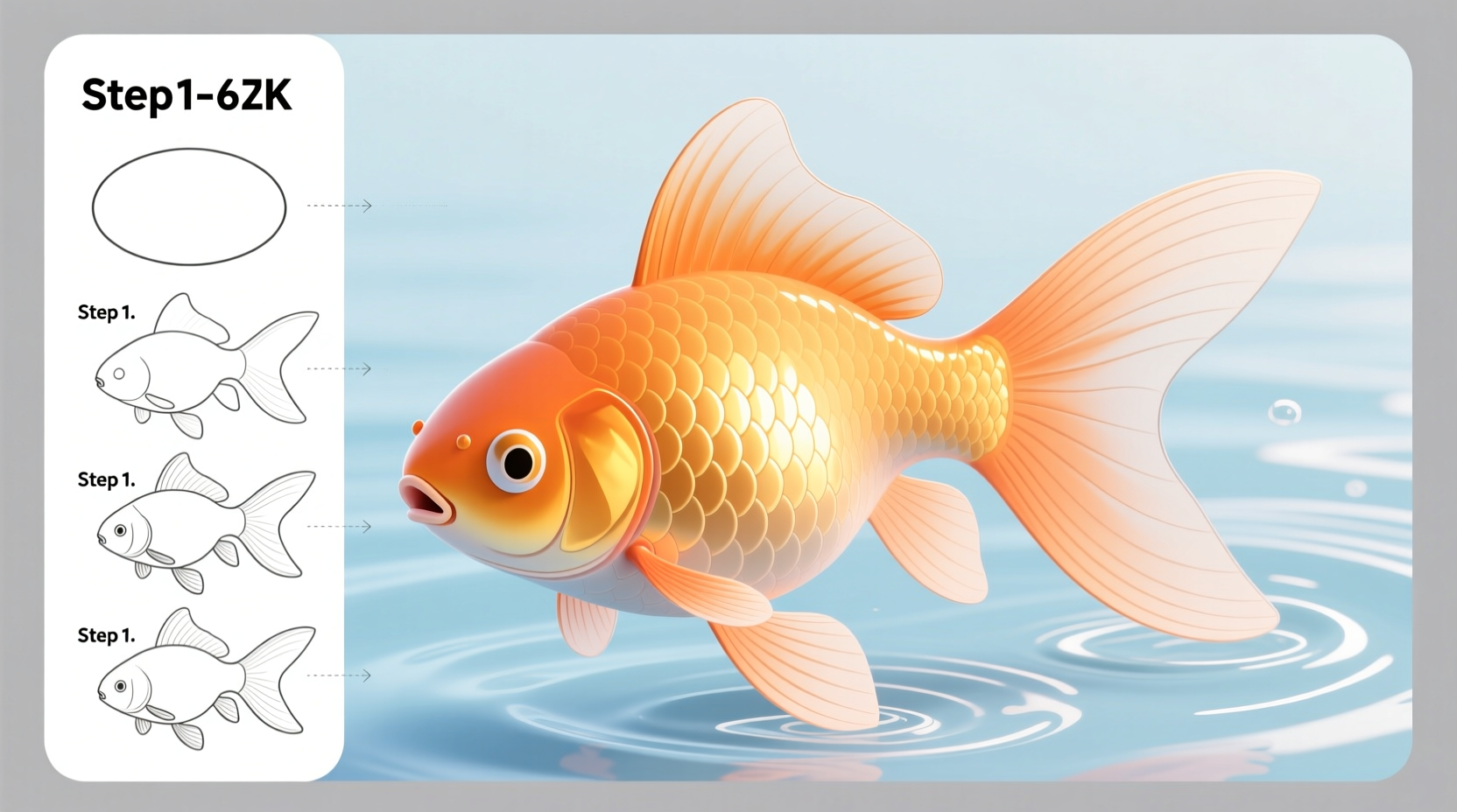 mastering how to draw a goldfish step by step tips for realistic and easy sketches