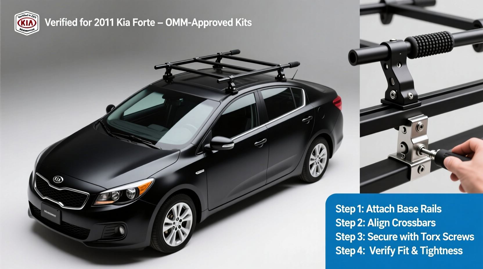 2011 Kia Forte Roof Rack Install: Verified Steps & Compatible Kits