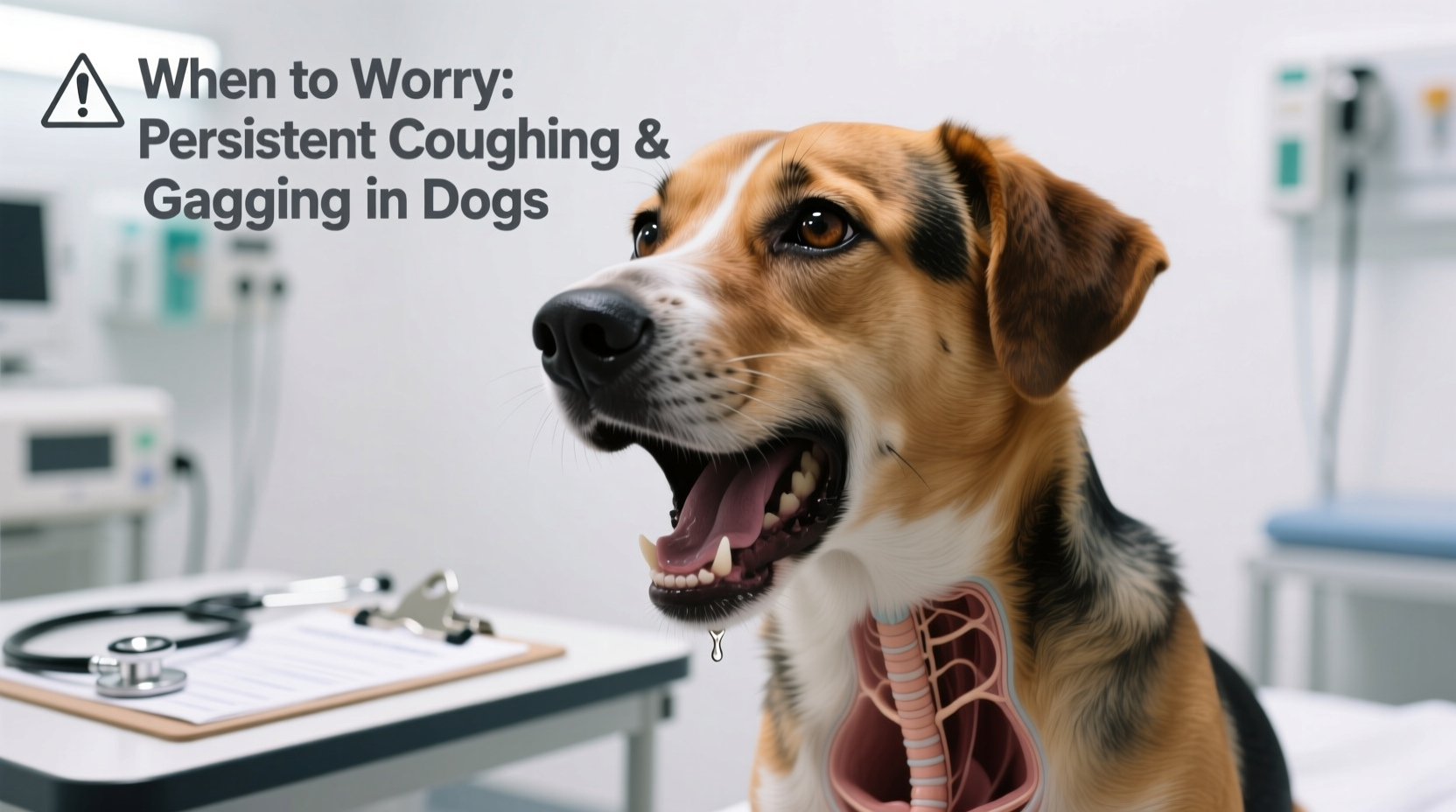 dog coughing and gagging causes when to worry