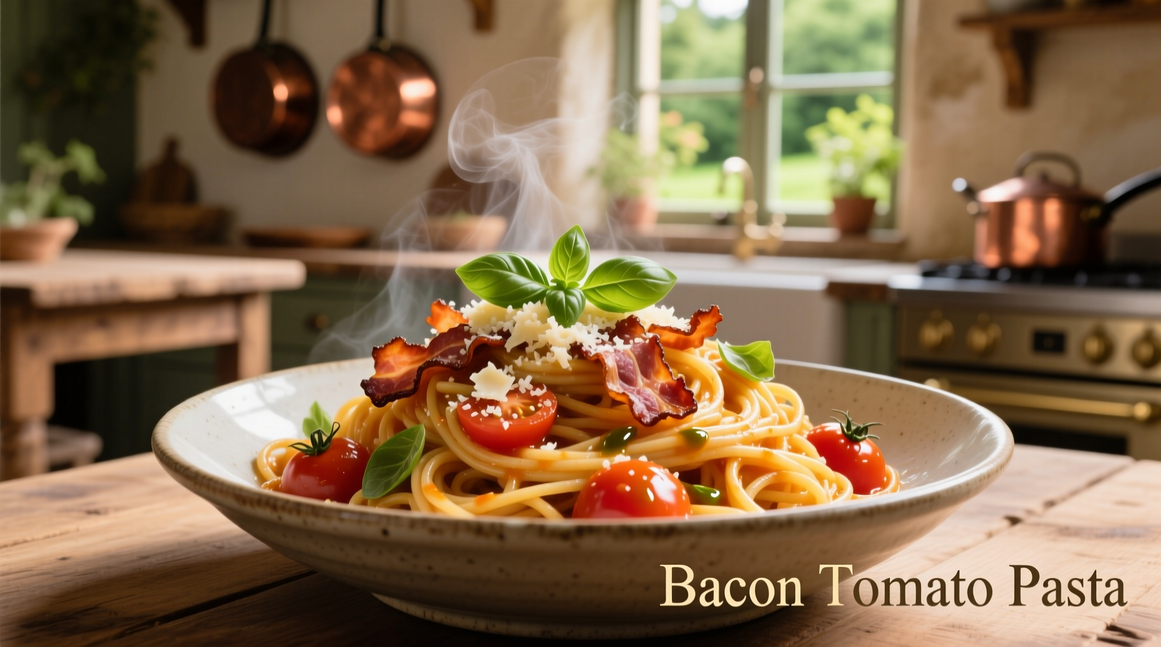 bacon tomato pasta