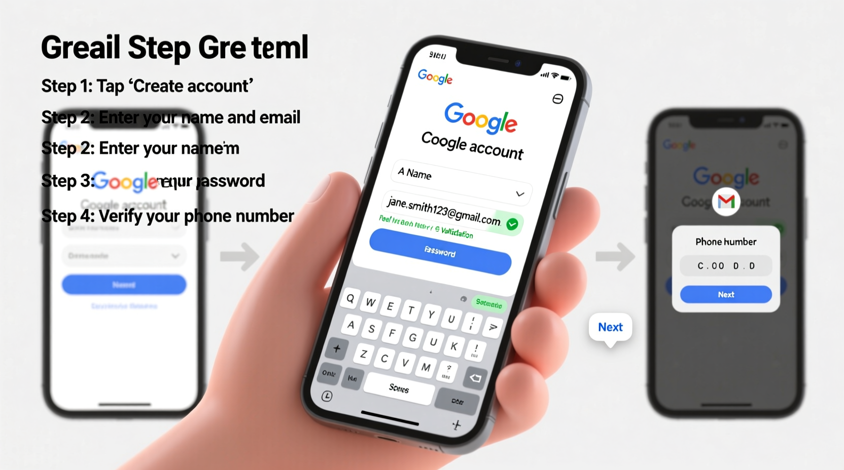 step by step guide to creating a new gmail address on your cell phone easily