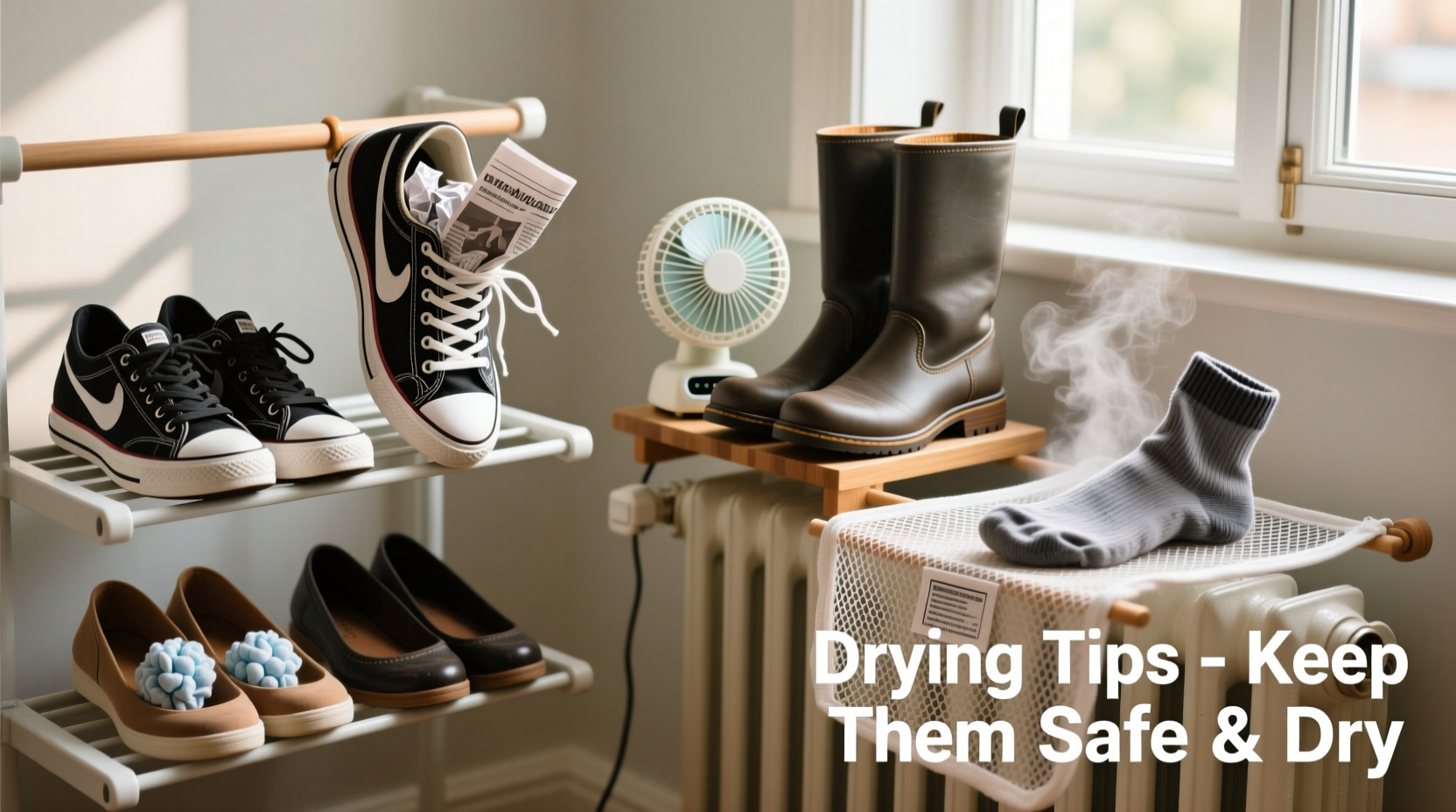 effective methods to quickly and safely dry your shoes after washing