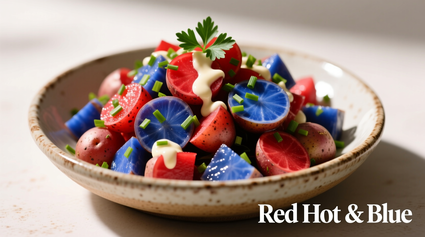 Red Hot & Blue Potato Salad: Colorful Recipe Guide