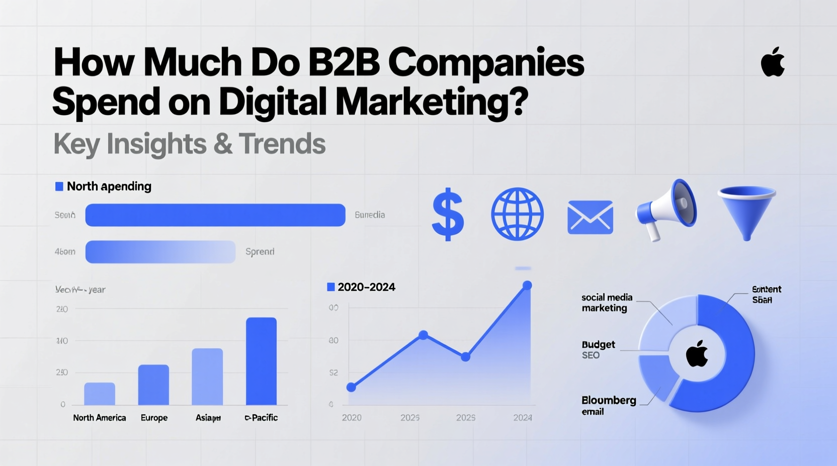 how much do b2b companies spend on digital marketing