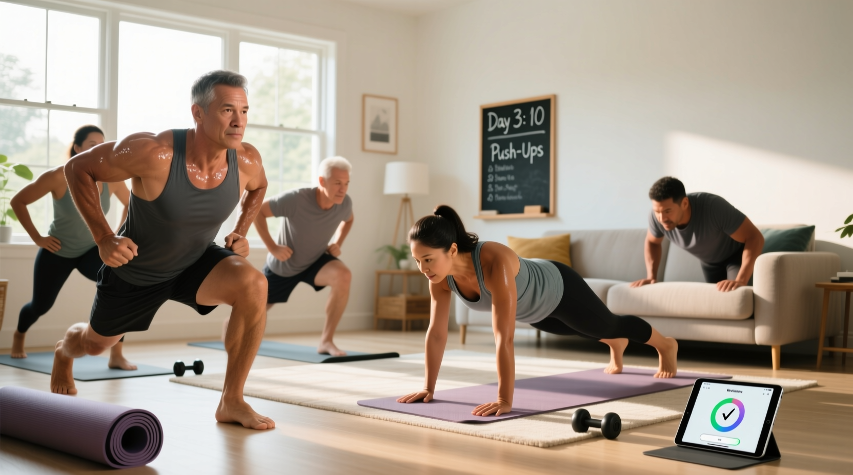 effective at home exercise strategies build strength and stay motivated without equipment