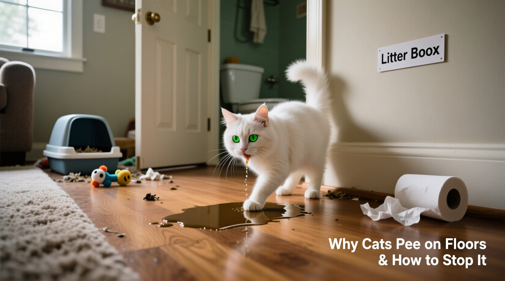 cat peeing on the floor reasons how to stop it 2