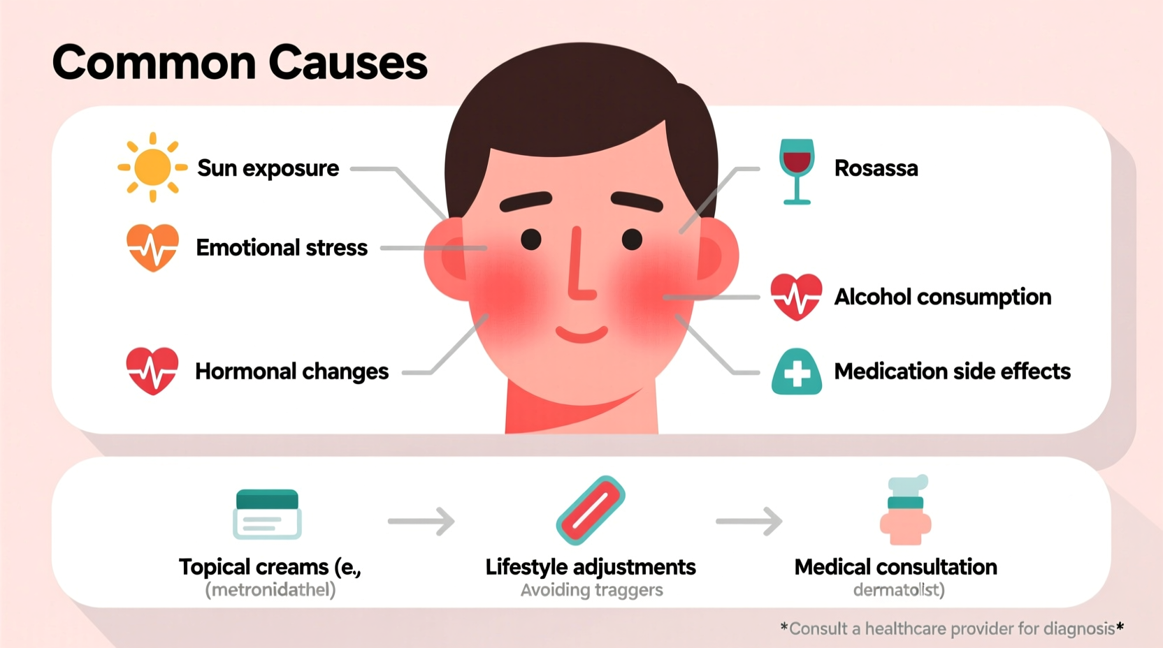 why are my cheeks flushed common causes treatment options