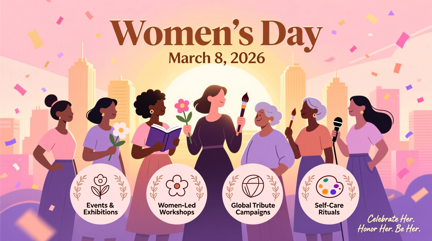 national womens day caption