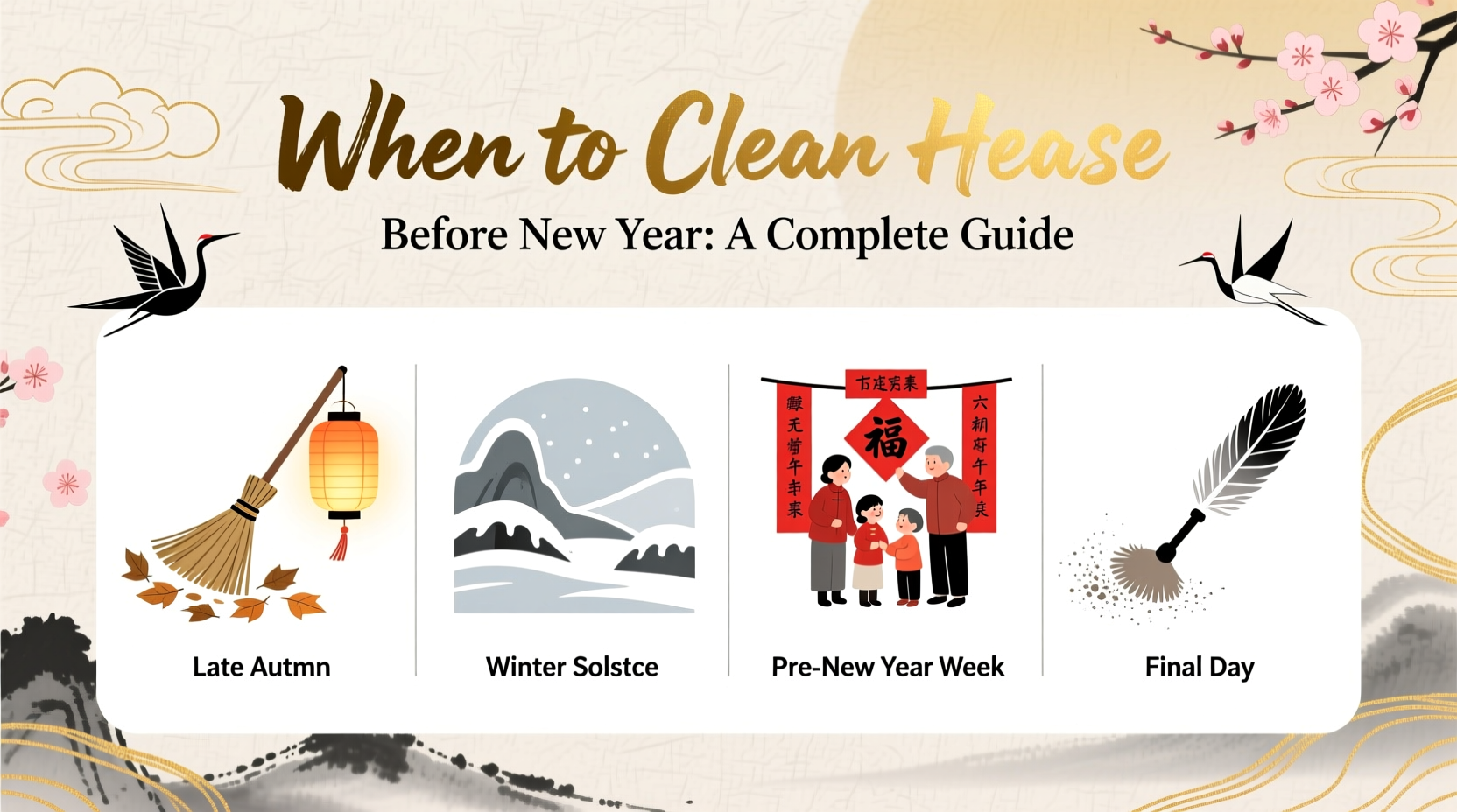 when to clean house before new year