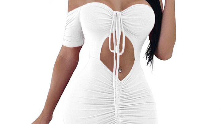 shona joy mini dress Amura Strapless Button Up Mini Dress | Cream | Dresses