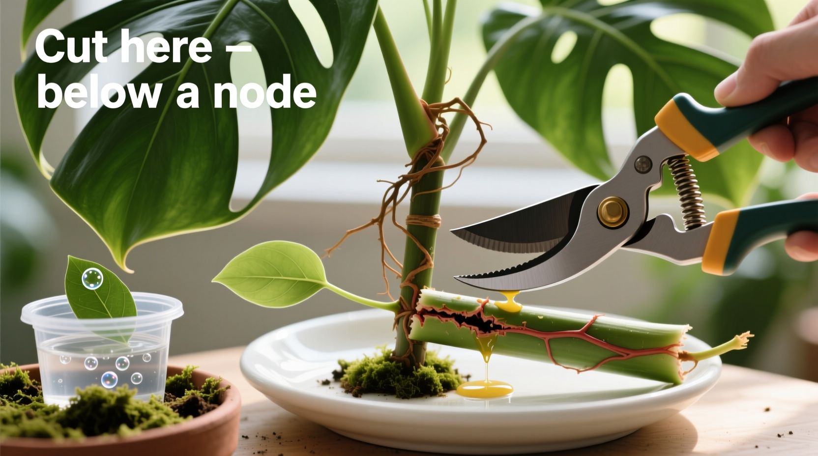How to Take a Cutting from a Monstera Plant
