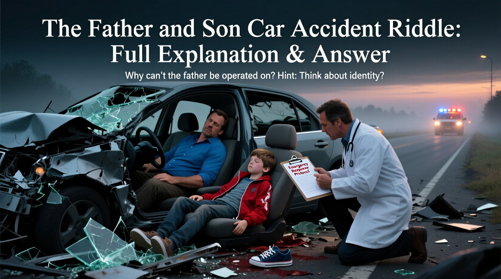a father and son are in a car accident riddle