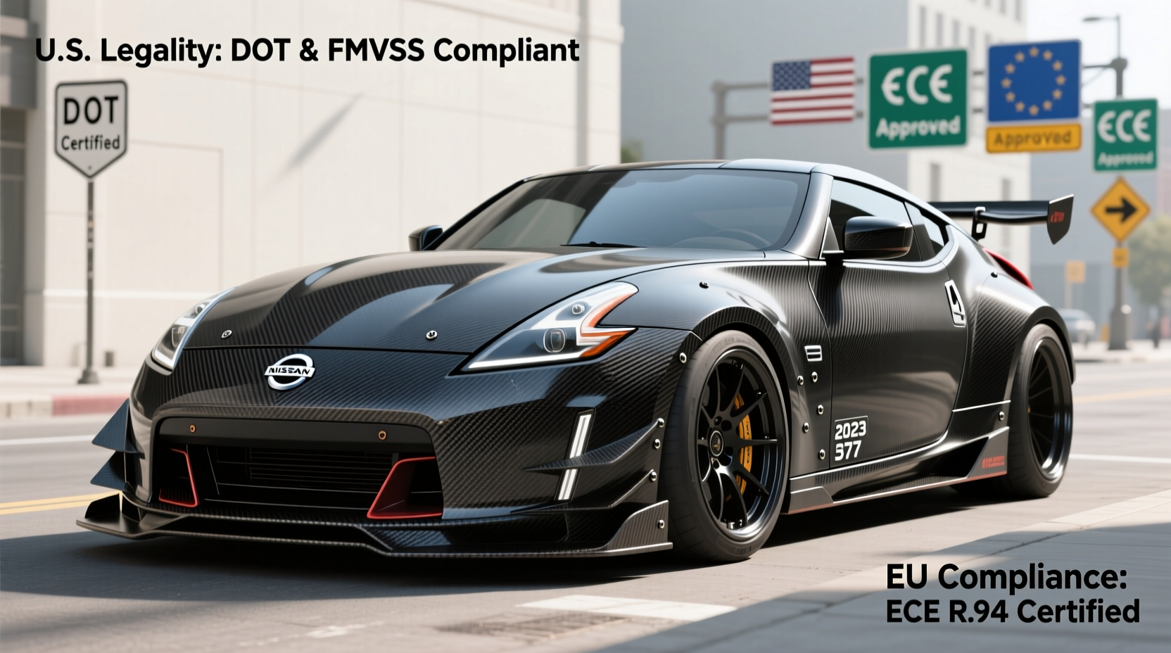 370z carbon fiber legality