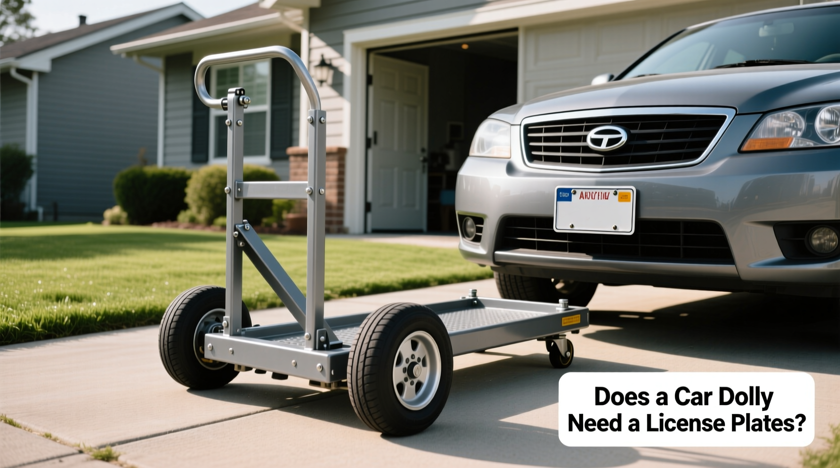 does a car dolly need a license plate