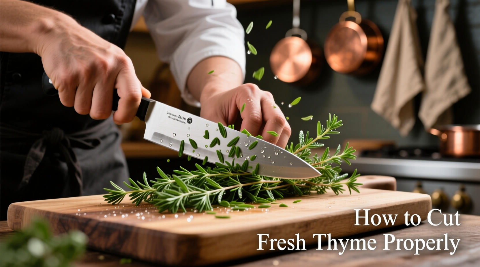 how to cut fresh thyme