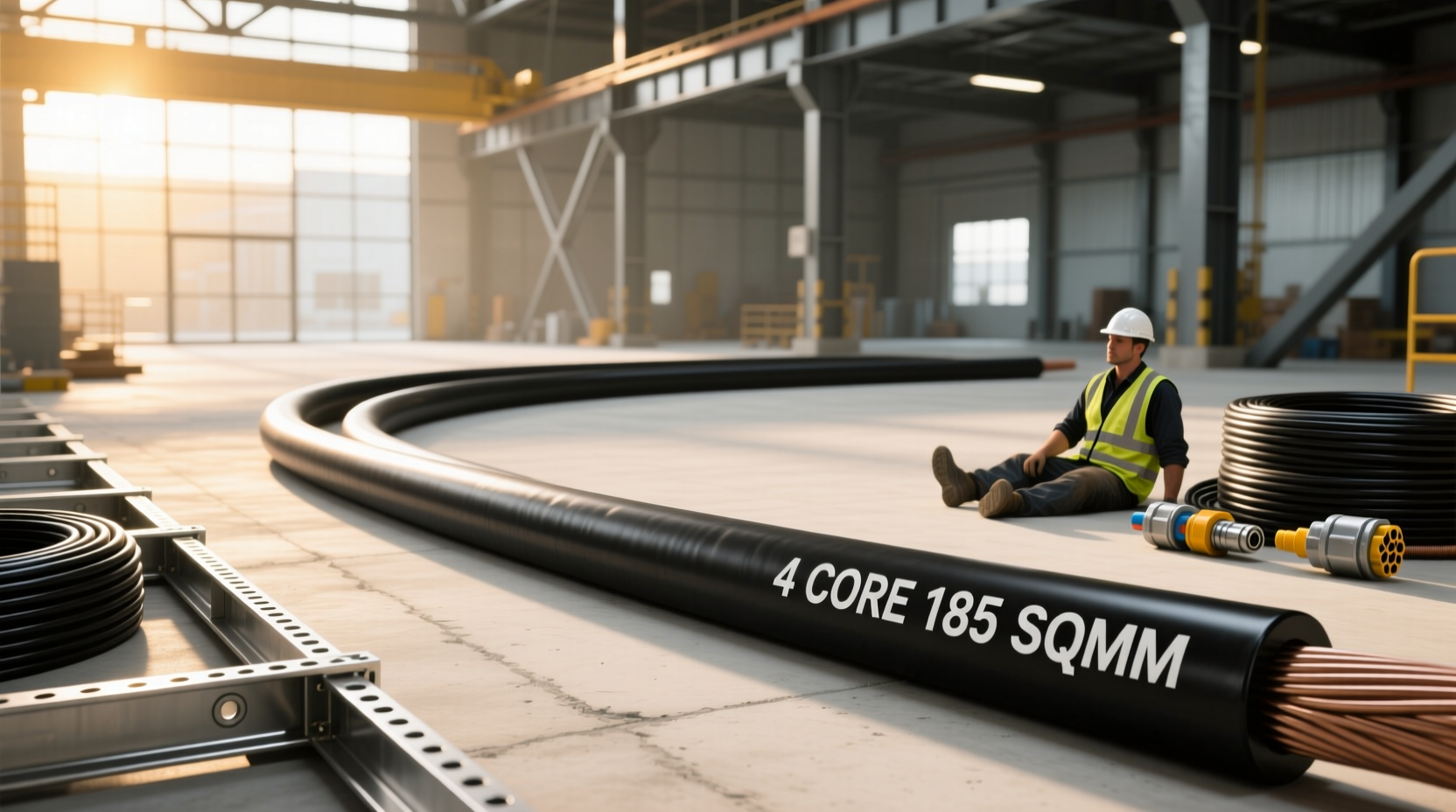 4 core 185 sqmm cable guide ampacity, sizing gland fit
