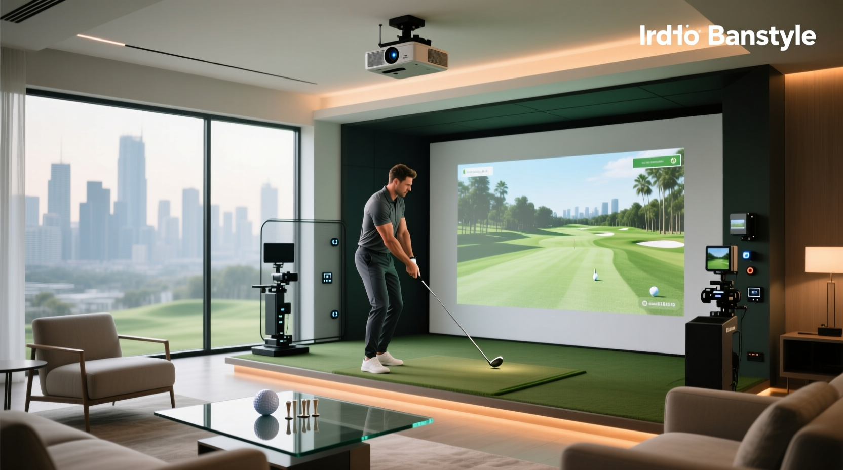 best projector for golf simulator lumens, throw ratio real world picks