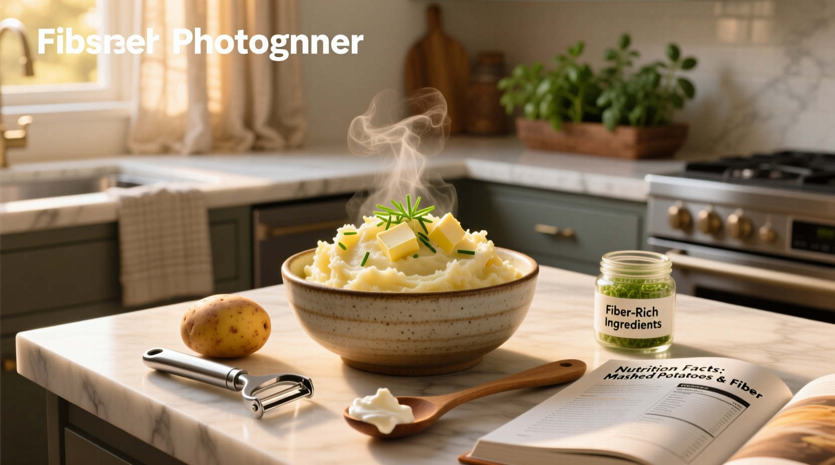 are mashed potatoes high in fiber