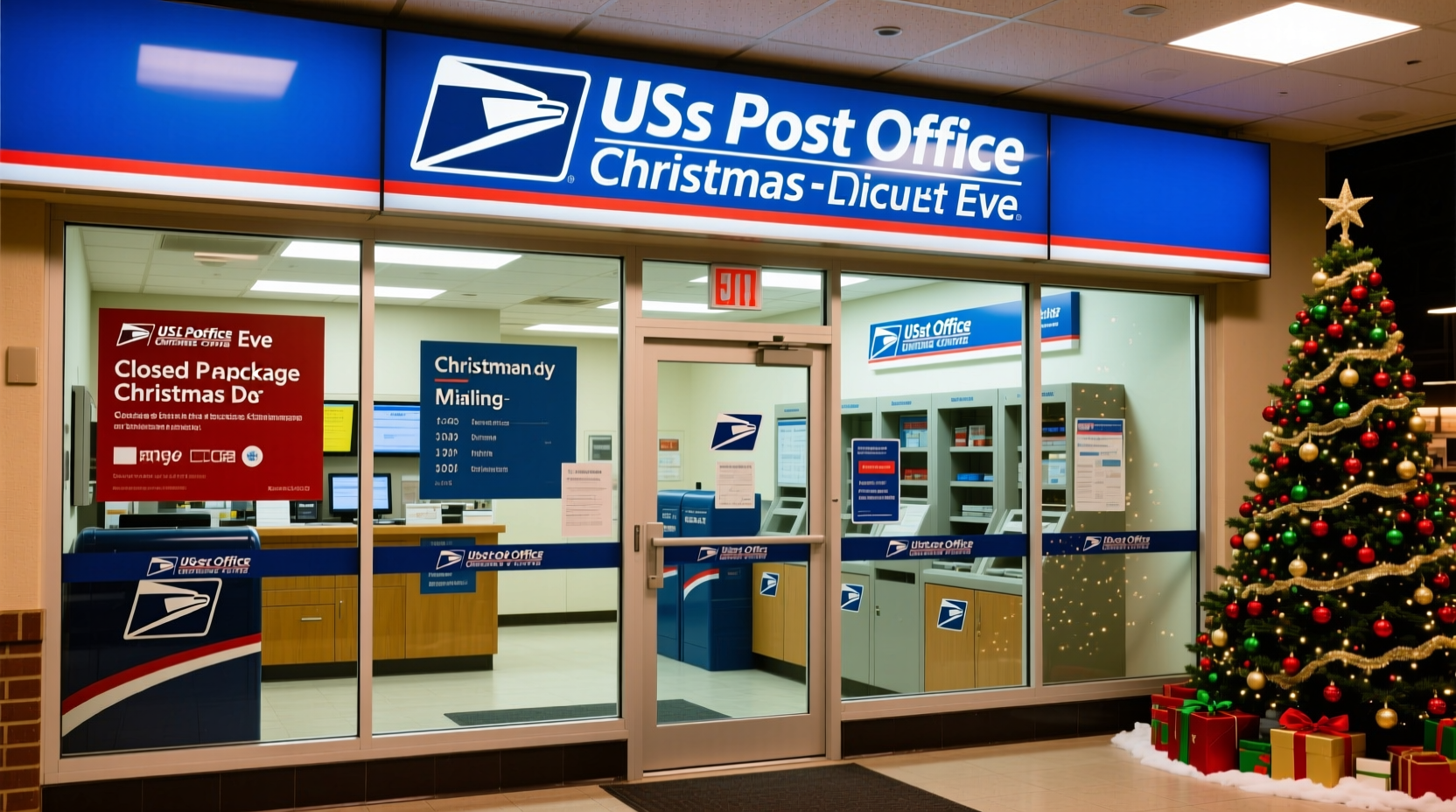 is the united states post office open on christmas eve
