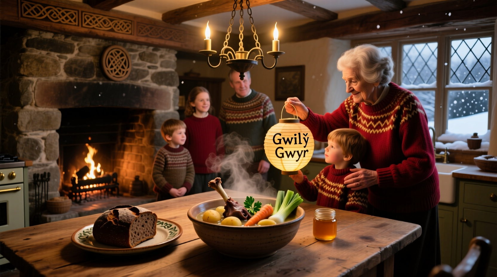 what is traditional new year food in wales