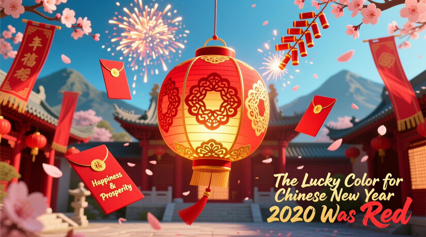 what is the lucky color for chinese new year 2020