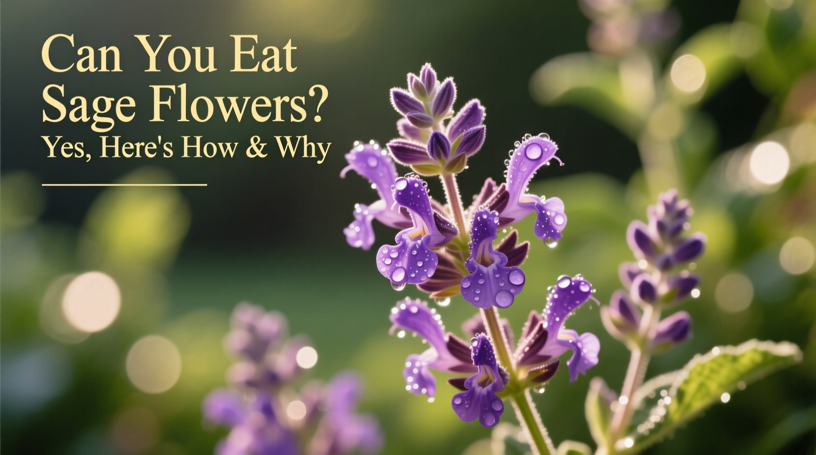 can you eat sage flowers