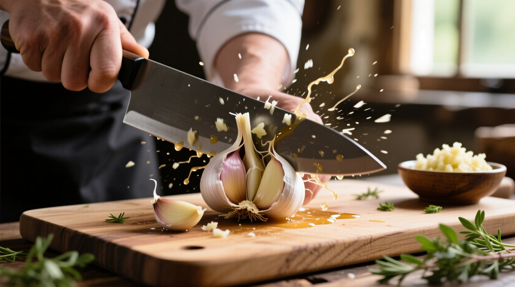 how do you crush garlic