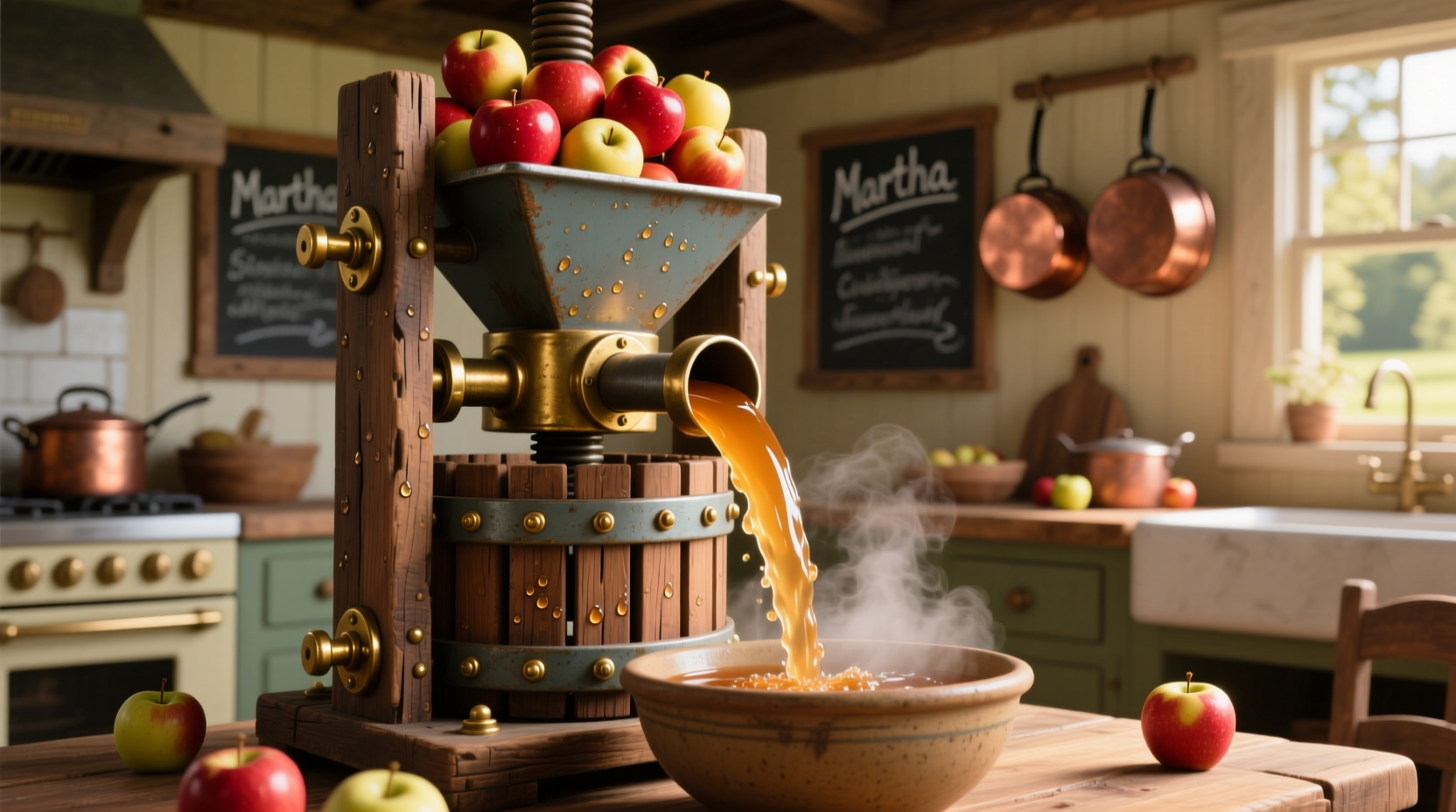 martha apple cider press how to