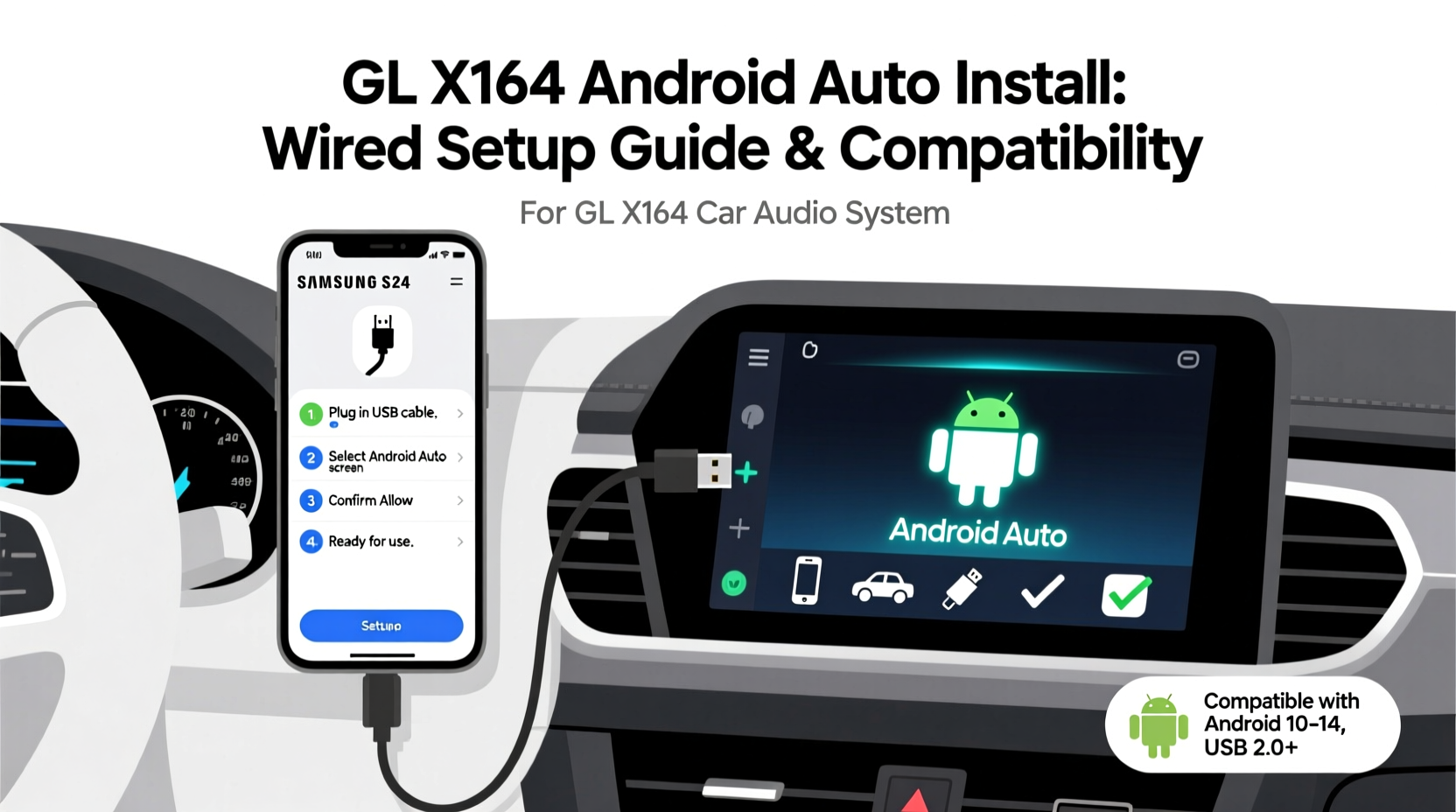 gl x164 android auto install