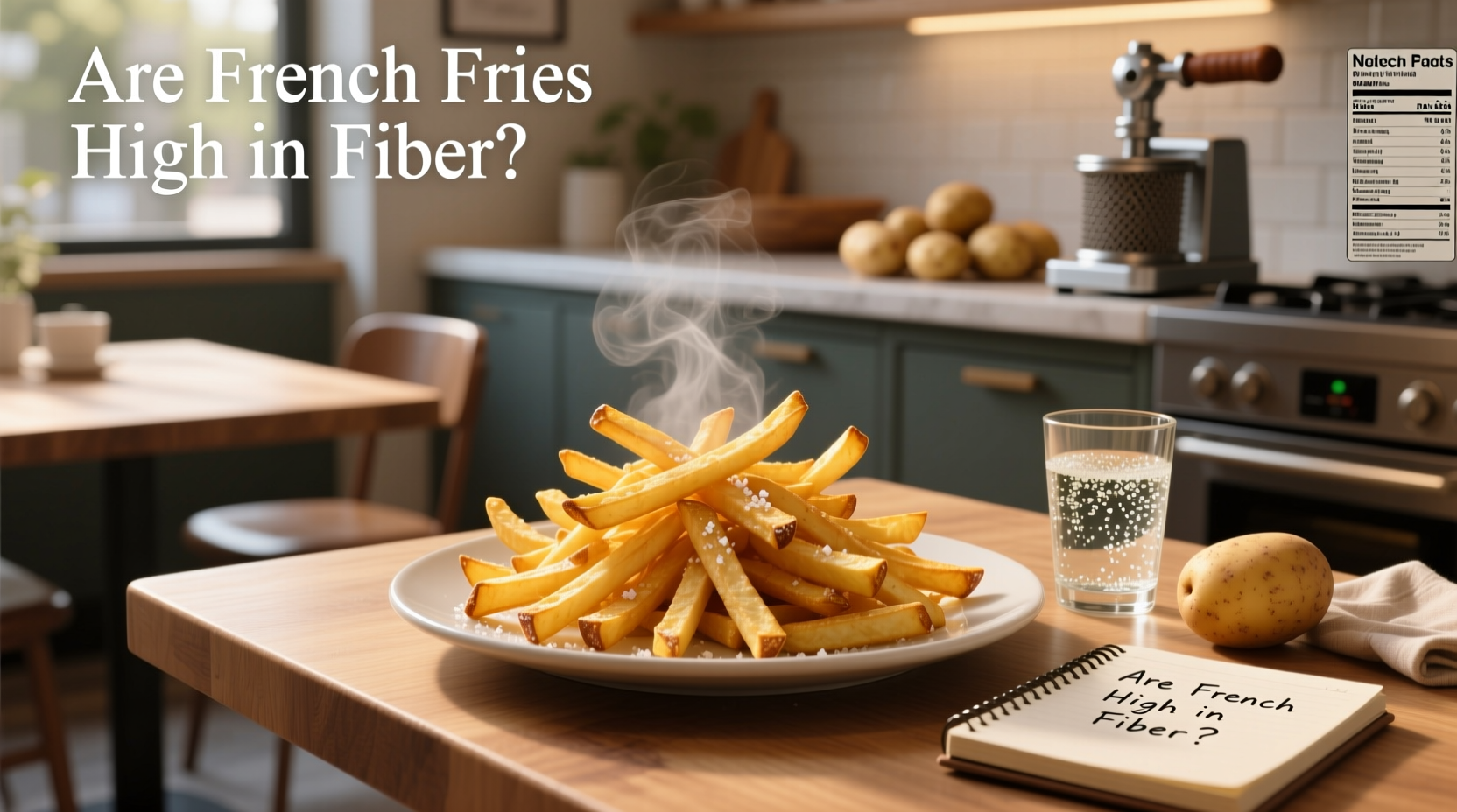 are french fries high in fiber