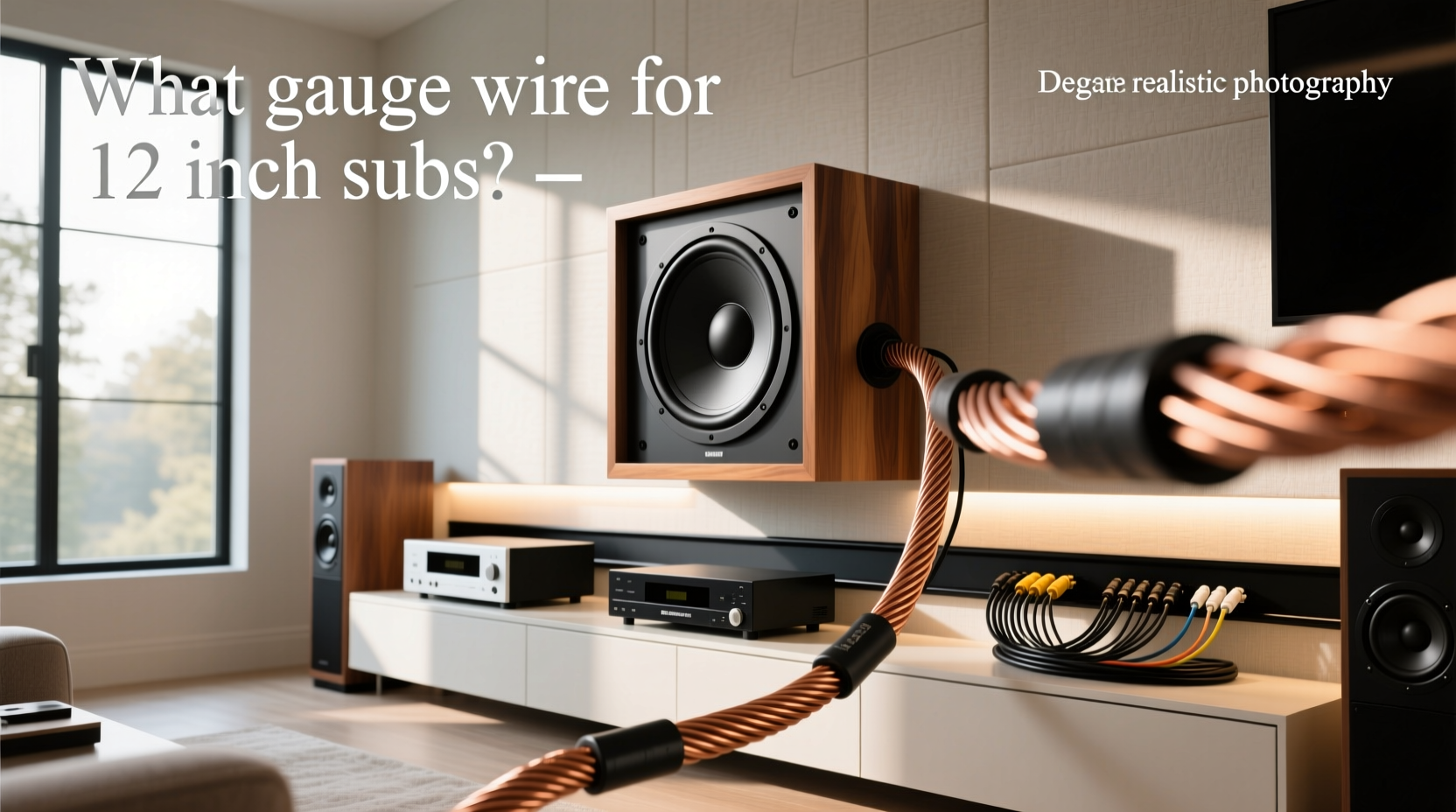 12 inch subwoofer wire gauge guide