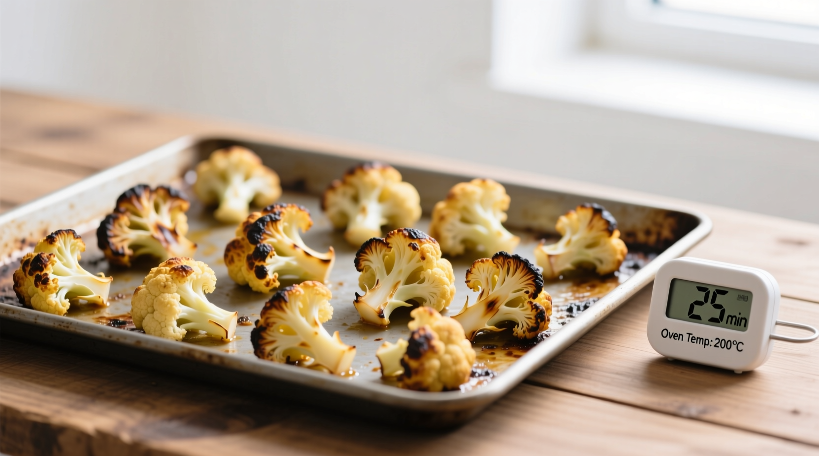 how long to cook cauliflower in oven