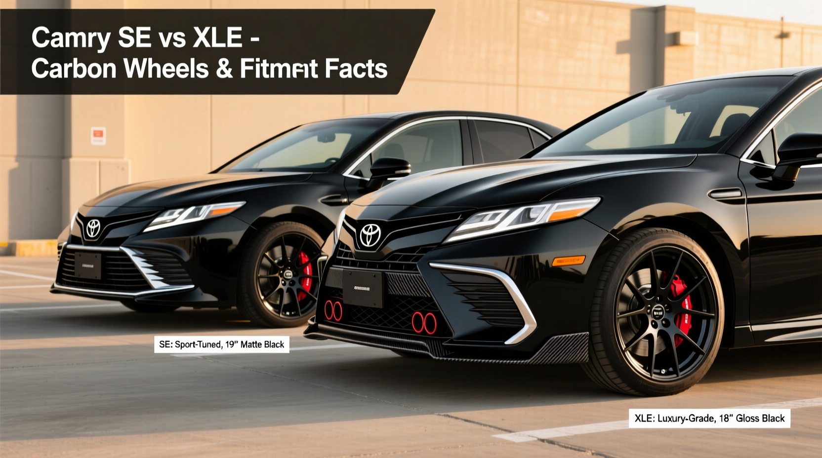 camry se vs xle carbon wheel