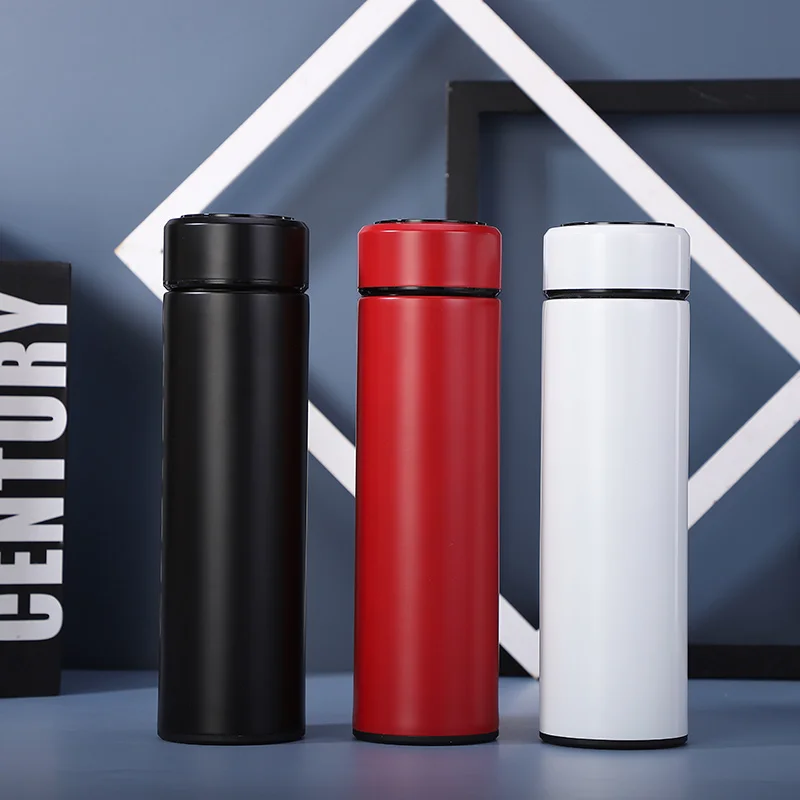 450ml Stainless Steel Vacuum Flask Thermos Mug With Temperature
