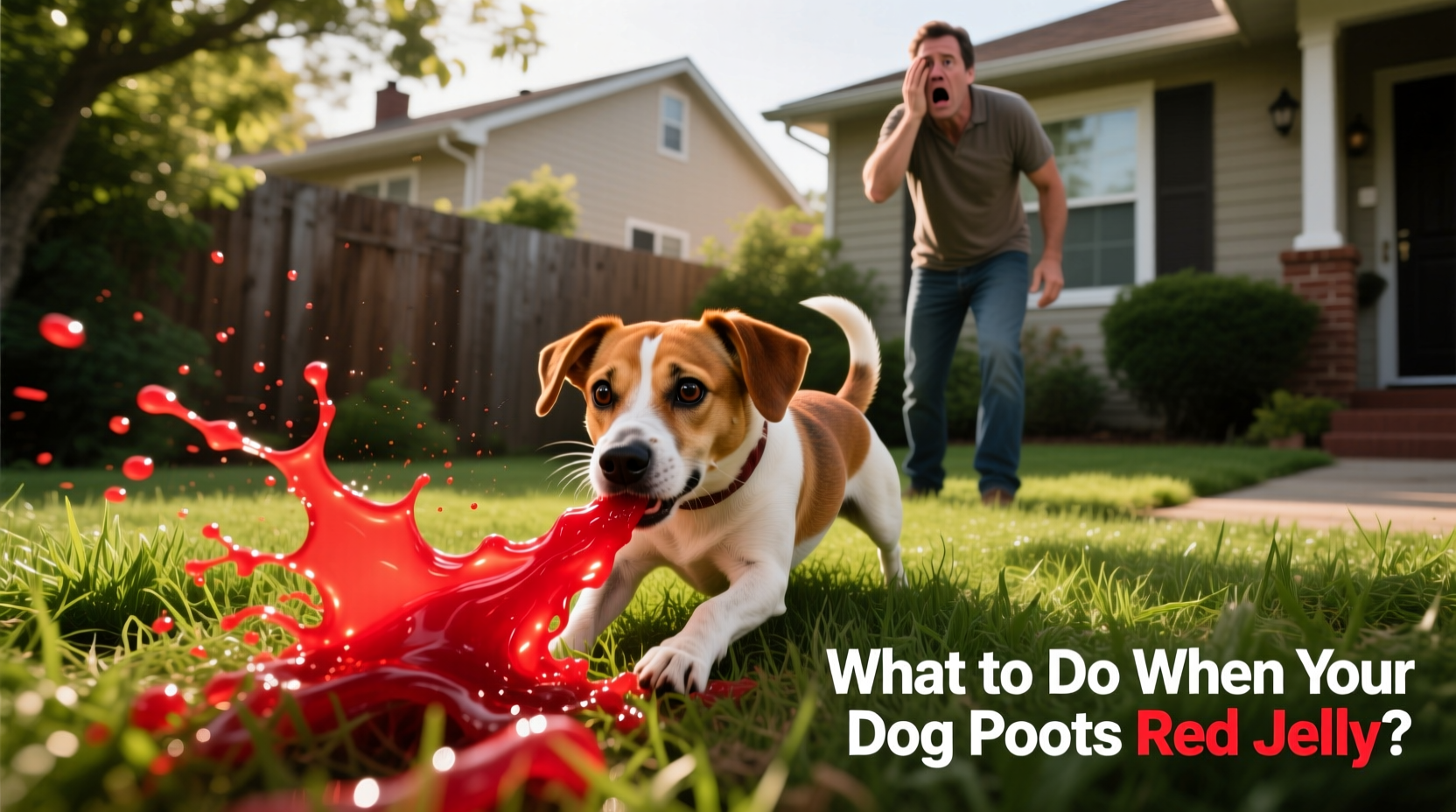 dog pooping red jelly causes concerns what to do