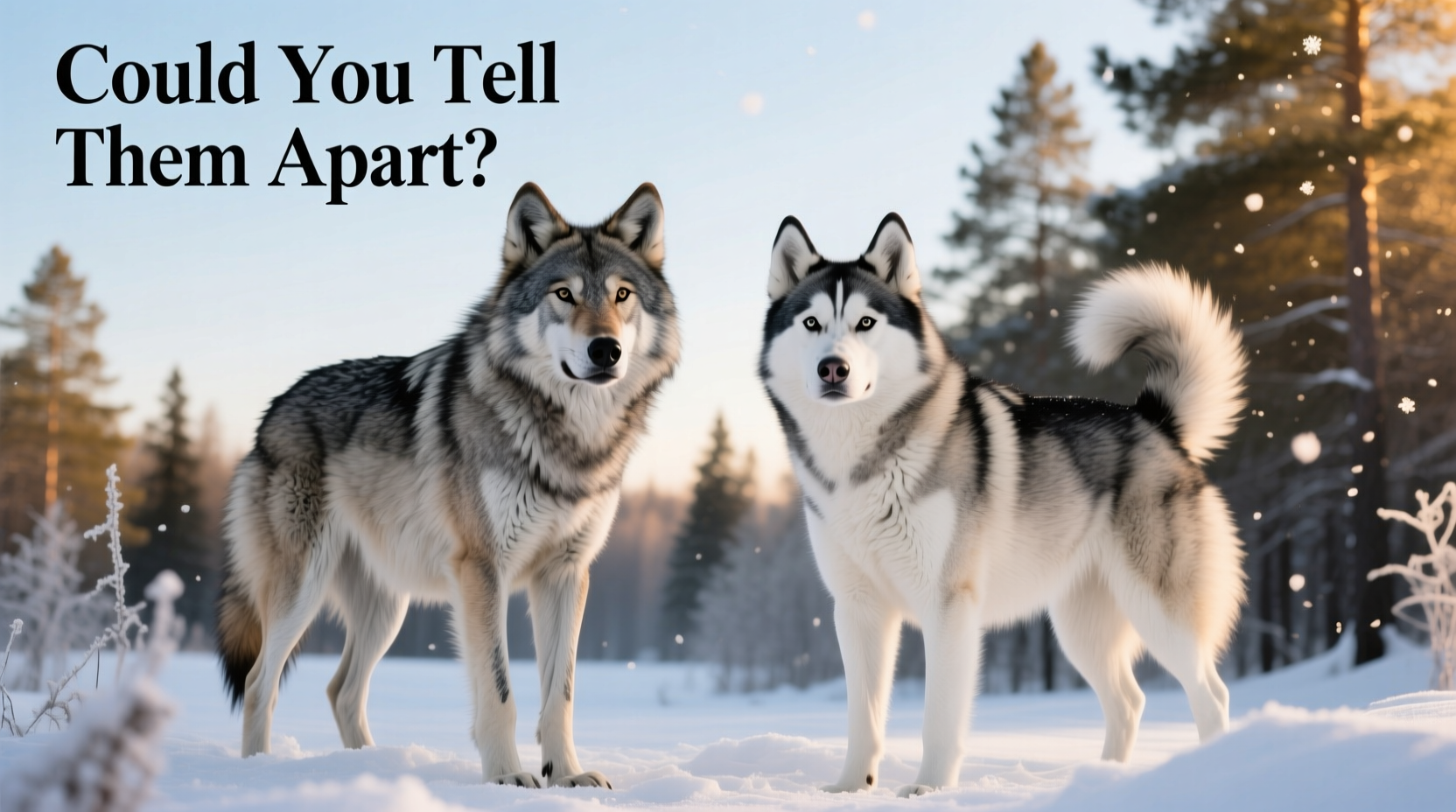 husky vs wolf could you really tell them apart based on size alone